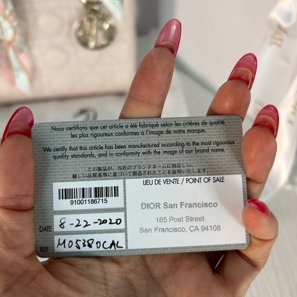 100% AUTHENTIC POWDER PINK SMALL LADY DIOR MY ABCDIOR BAG - Picture 14 of 14